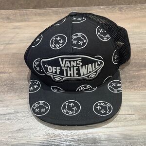 Vans Black and White Graphic Trucker Hat